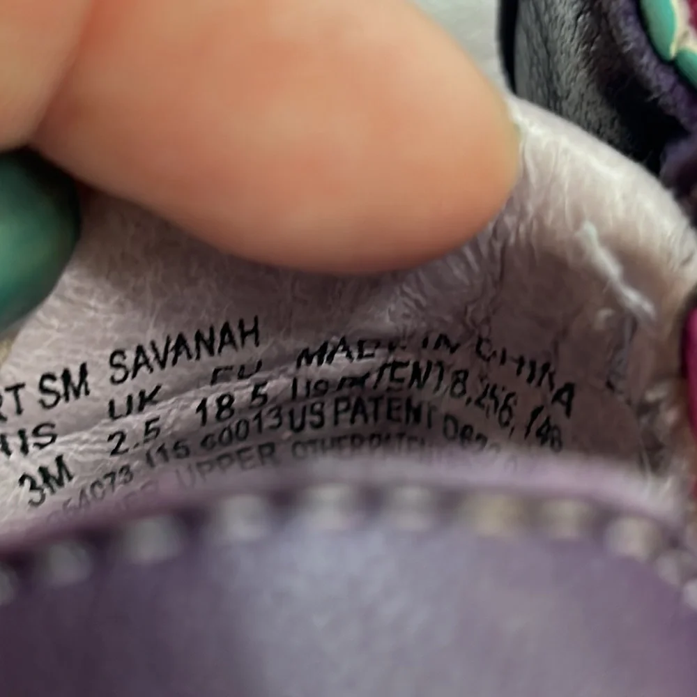 COPY - Stride Rite Baby girl purple leather Mary Jane Savanah Walkers Sz 3 mont…